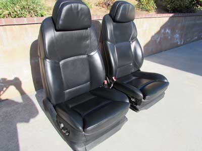 BMW Complete Front Seats Black Nappa Leather 52107231101 F10 528i 535i 550i ActiveHybrid 5